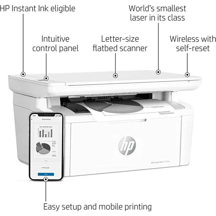 HP Laser Jet M141W B&W Printer (Local Shop Warranty) - Image 2